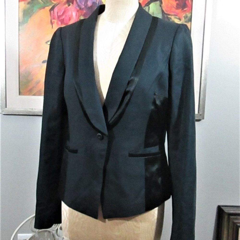 Anthropologie Elevenses Tuxedo Blazer